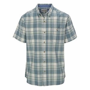 Men's Cozy Cotton Short Sleeve Plaid Shirt